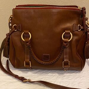 Dooney & Bourke Tan Leather Crossbody Bag